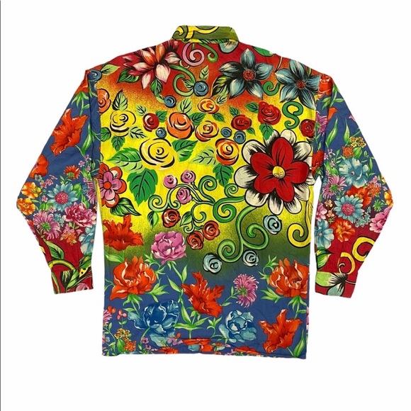 🌷💐Very Rare Versace flower print shirt 🌸🌺 - Picture 11 of 13